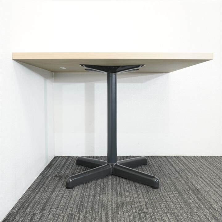 プラス ミーティングテーブル W900 D900 H700 木目