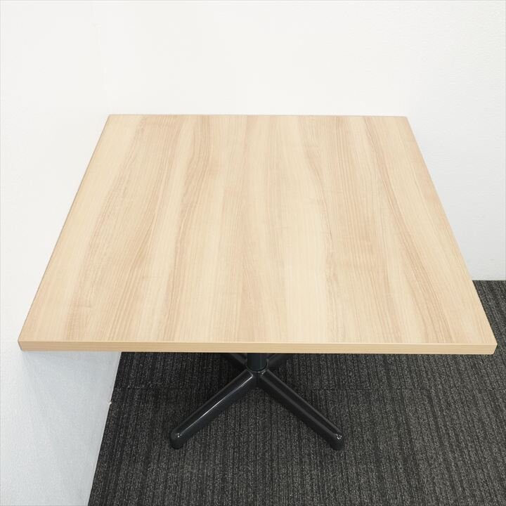 プラス ミーティングテーブル W900 D900 H700 木目