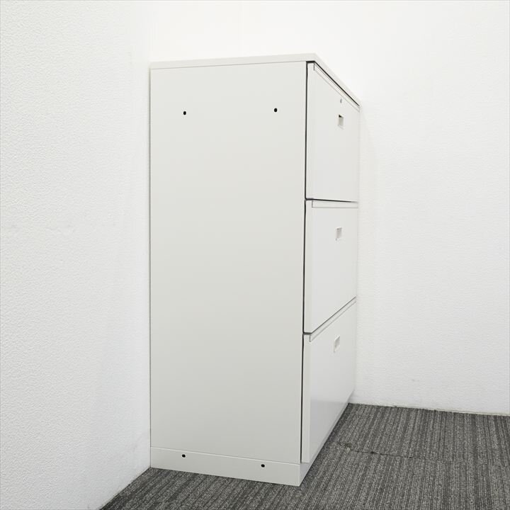 イトーキ シンラインキャビネットA4 3段ラテラル書庫 天板付 W800 D450 H1120 W9色