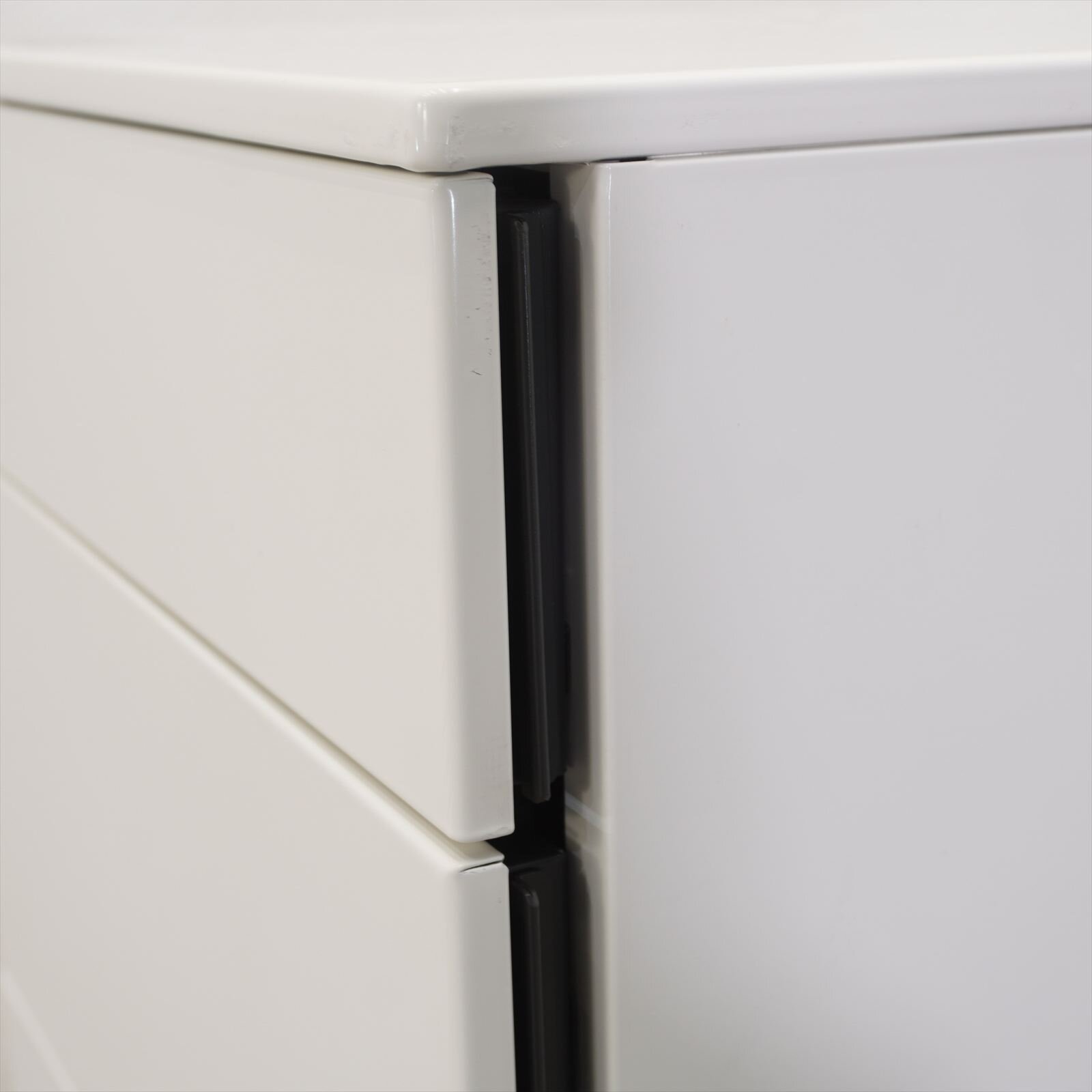 オカムラ プロユニット ３段ワゴン サイド取手 H650 ホワイト