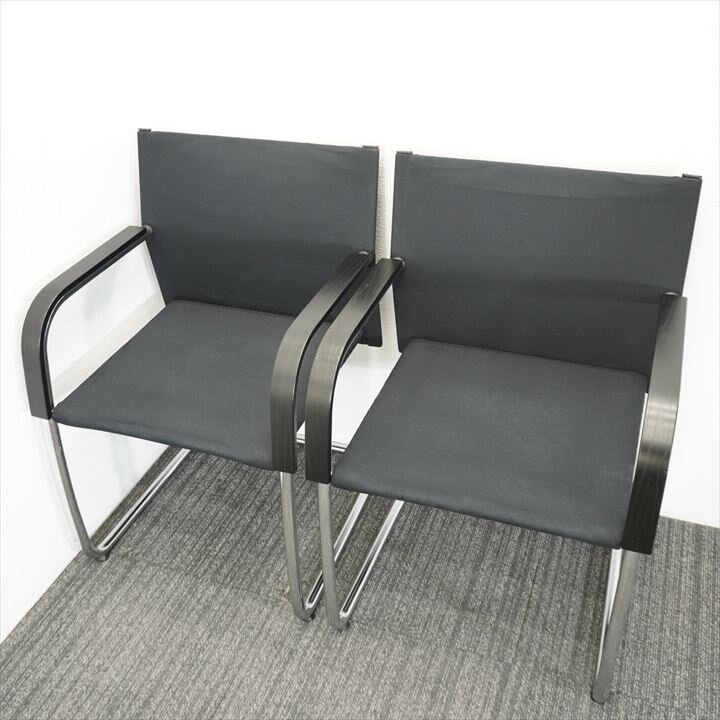 ヴィトラ AC2 ミーティングチェア ブラック 2脚セット