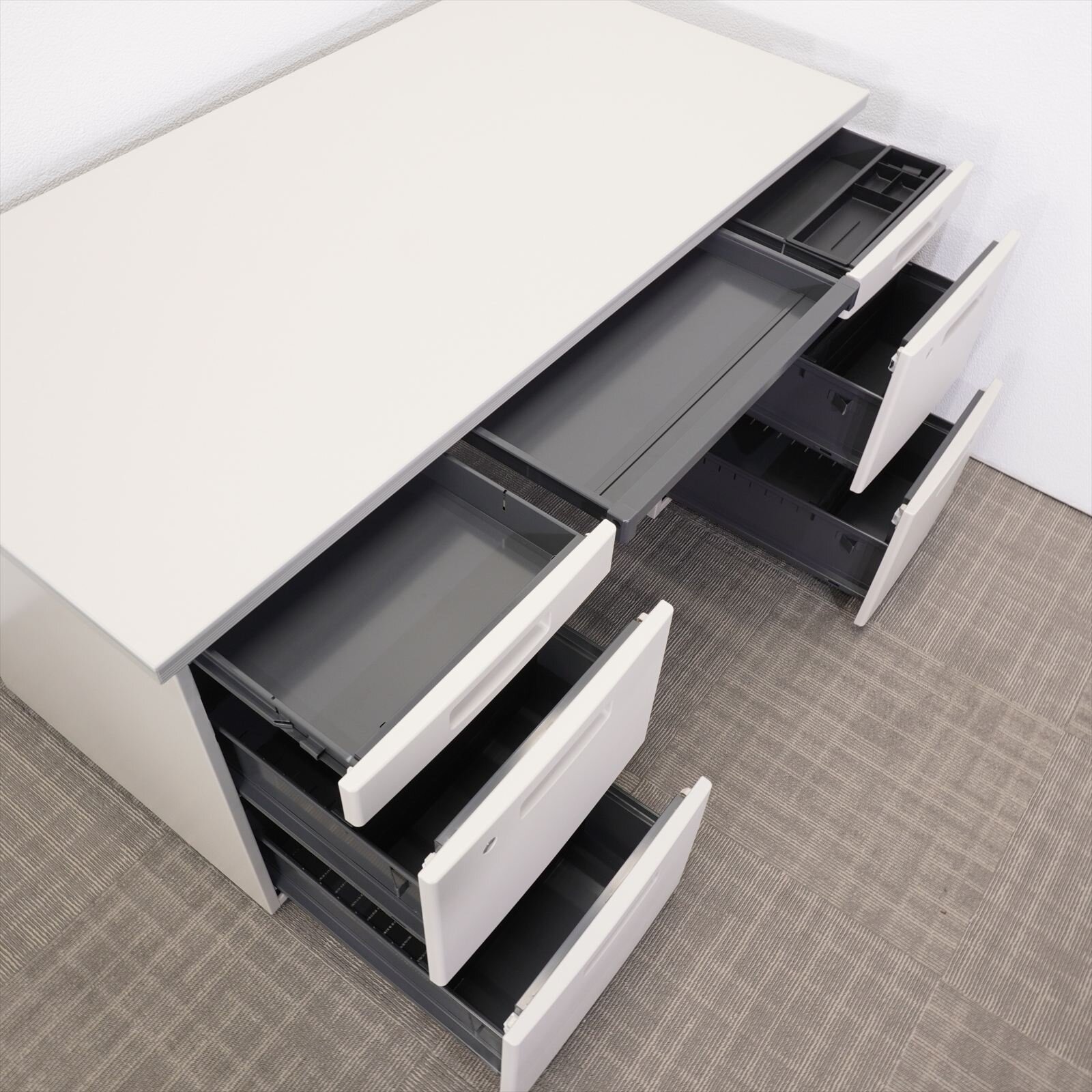 コクヨ SR型 両袖机 147 3×3段