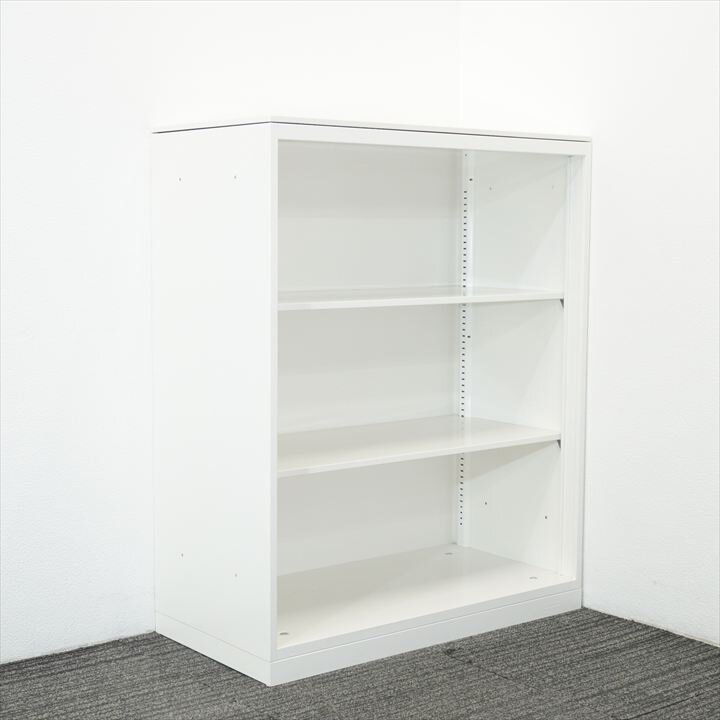 オカムラ レクトライン オープン書庫 天板付 W900 D450 H1115