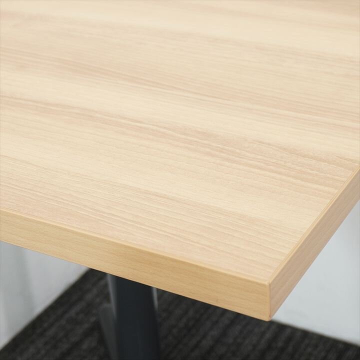 プラス ミーティングテーブル W750 D750 H700 木目