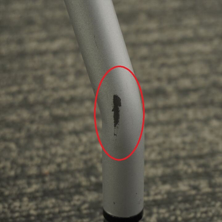 プラス チェダー ミーティングチェアー ブルー ３脚セット 特価品