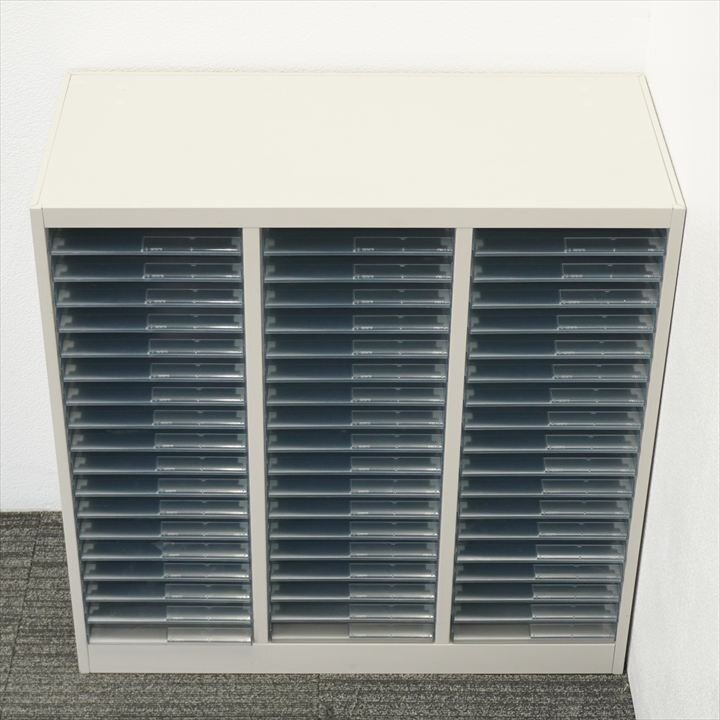 コクヨ 整理庫 ３列１８段 オープントレー W880 D400 H880 特価品（2）