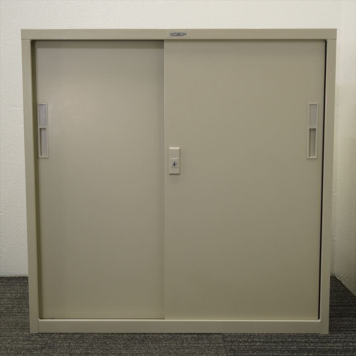 ライオン スチール扉引戸書庫 W880D400H880