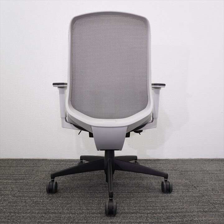 コクヨ シロッコ 可動肘 ホワイトグレー