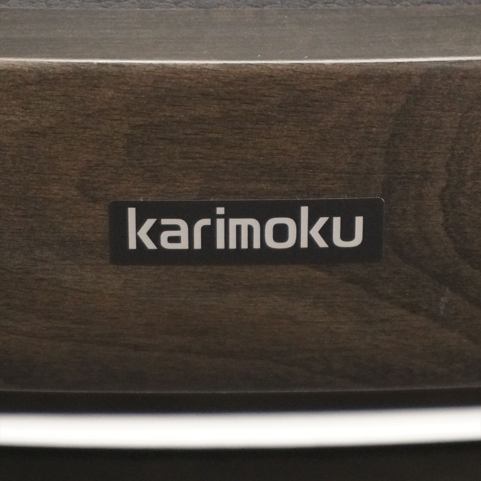 カリモク テーブル×1台 チェア(ブラック色)×2脚 3点セット