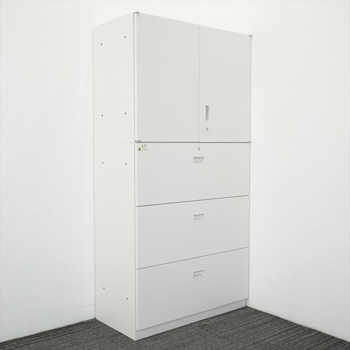 イトーキ シンライン 3段ラテラル+両開き書庫 H1790 W9色