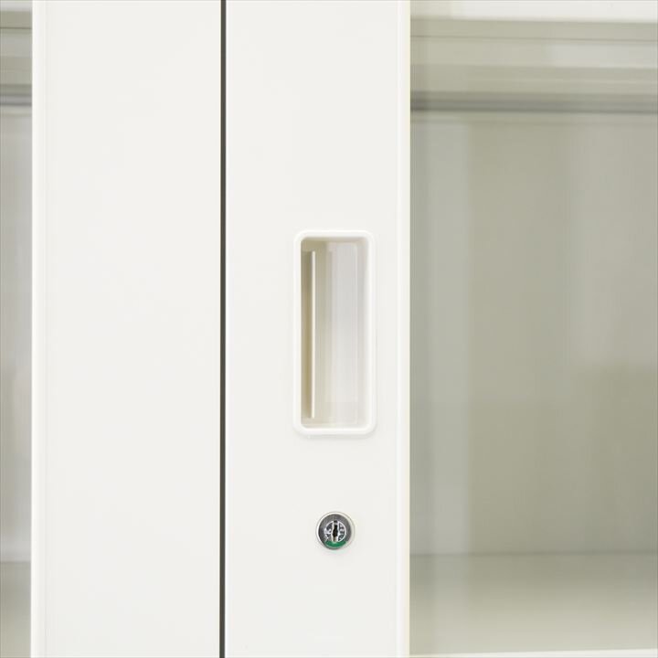 イトーキ シンライン 3段ラテラル+ガラス両開き書庫 H2140 W9色