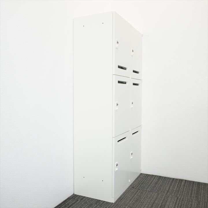 オカムラ レクトライン ダイヤル式6人用モバイルロッカー H1810 ZA75色