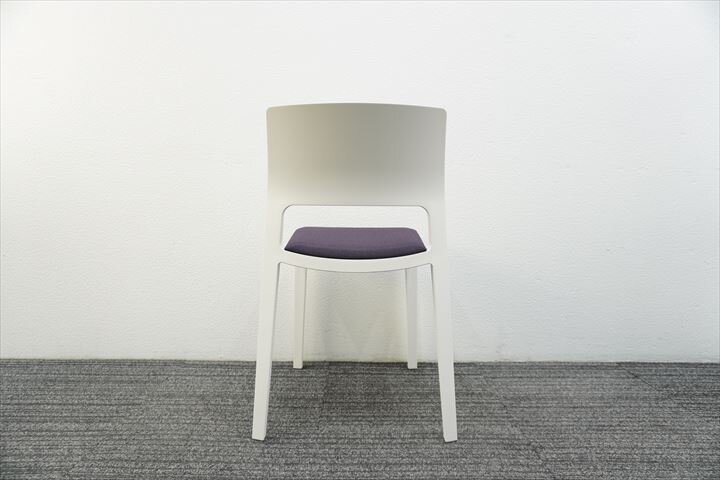 アルペール ジュノ ダイニングチェア パープル／ホワイト