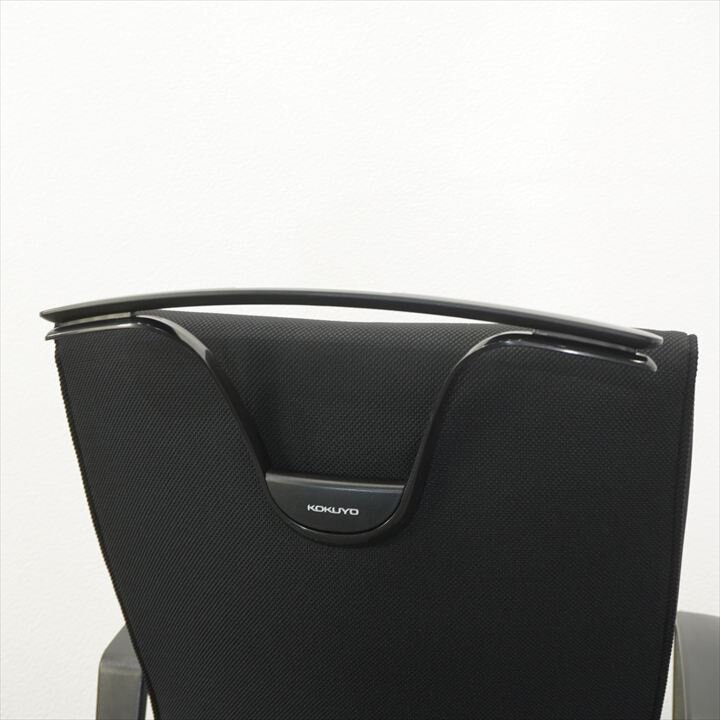 コクヨ プント 固定肘 ハイバック ハンガー付 ブラック