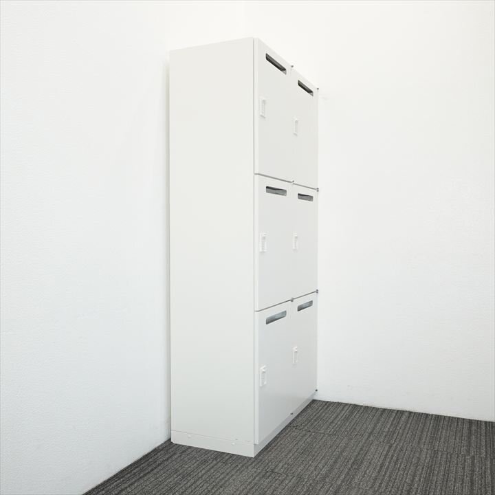 イトーキ ダイヤル式6人用パーソナルロッカー コンセント付 H1850 W9色