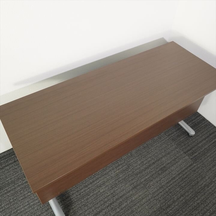 イトーキ HE フラップテーブル 1560 幕板付 網棚付 ファインウォールナットD