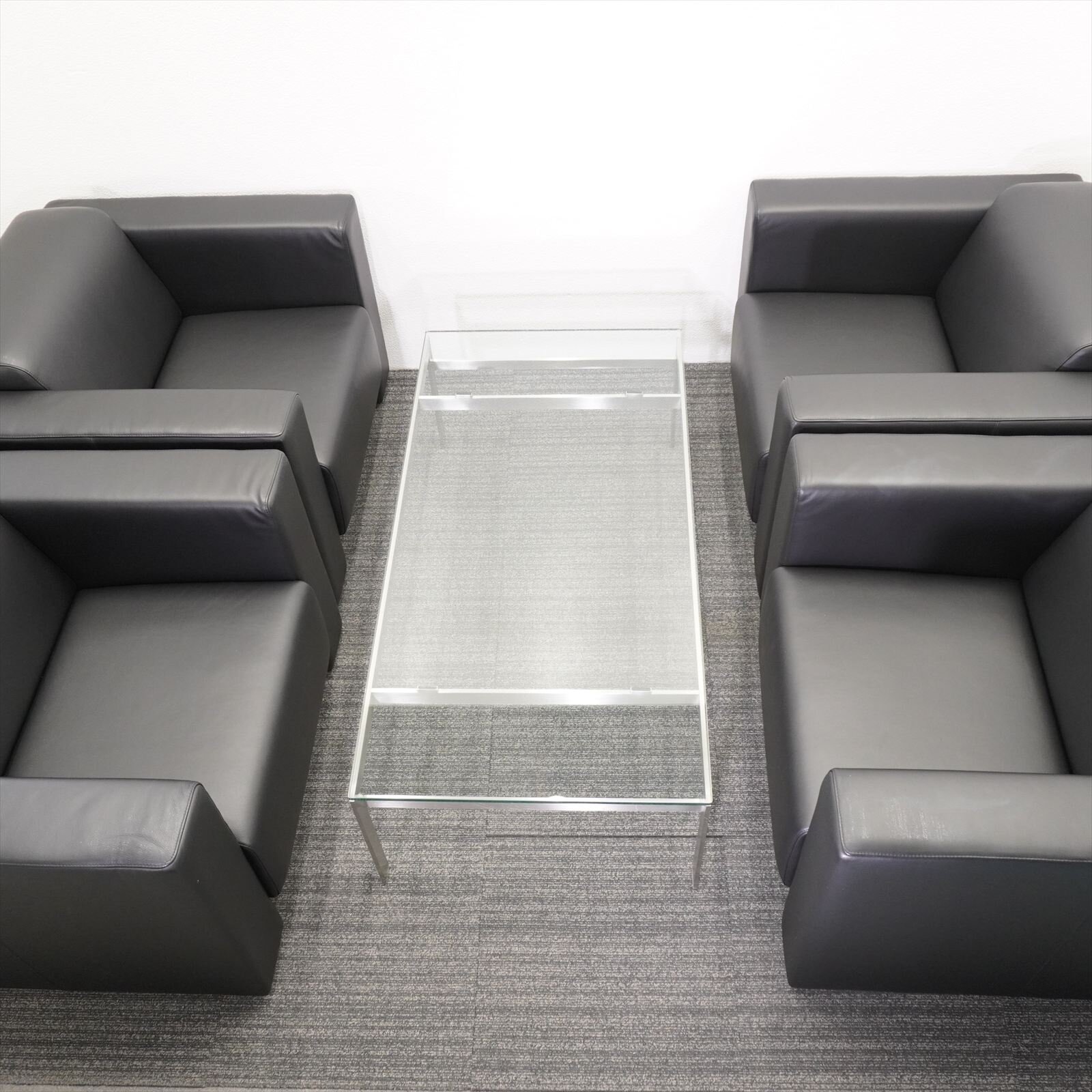 HILL COLLECTION ヒルコレクション 応接5点セット／LE FAMA ex (ル ファーマ イーエックス) 1Pソファ×4・GRACE table (グレイステーブル)×1