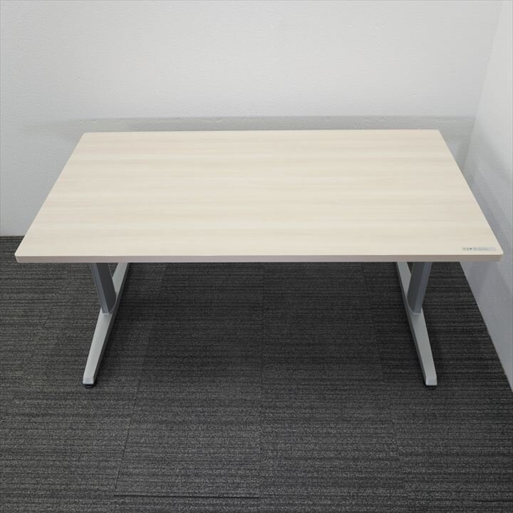 オカムラ リフティオ 手動昇降テーブル 木目 W1600 D900 H700-1000