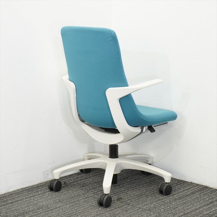 イトーキ モーブ 肘付 タピストリーブルー