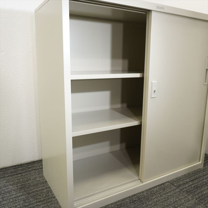 ライオン スチール扉引戸書庫 W880D400H880