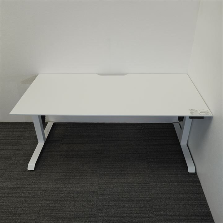 コクヨ シークエンス スタンダートテーブル 昇降デスク 配線ダクト白 W1750 D860 H630-1290 ホワイト 特価品