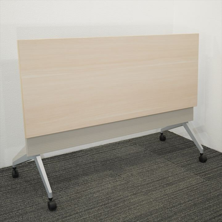 ウチダ パラグラフ フラップテーブル 1560 幕板付 棚板付 ライトファインウッド