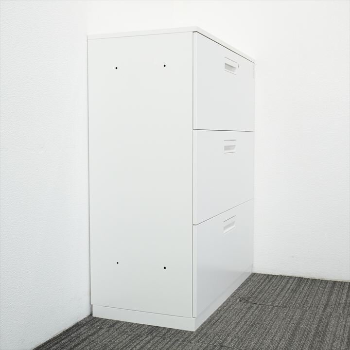 コクヨ エディア 3段ラテラル書庫 天板付 H1120 SAW色