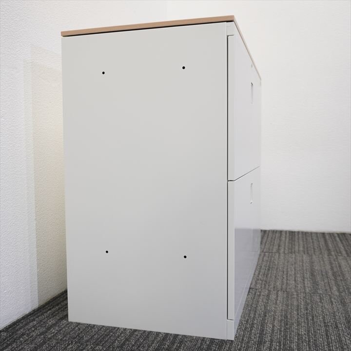 オカムラ レクトライン 2段ラテラル書庫 天板付 H775 ZA75色 特価品