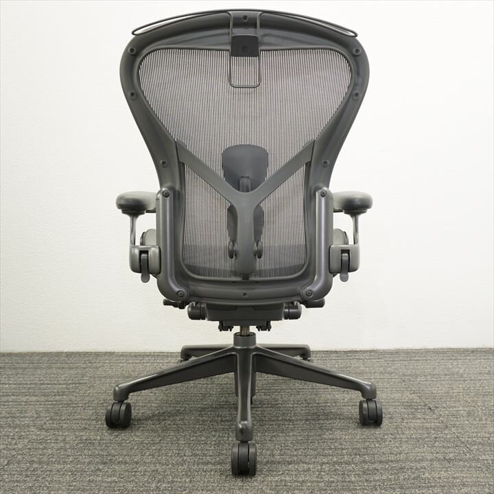 ハーマンミラー アーロンチェアー リマスタード フル装備 Ｂサイズ ハンガー付