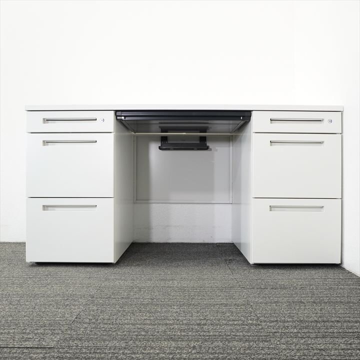 イトーキ ＣＺＲ 両袖机 147 3X3段 H720 ホワイト