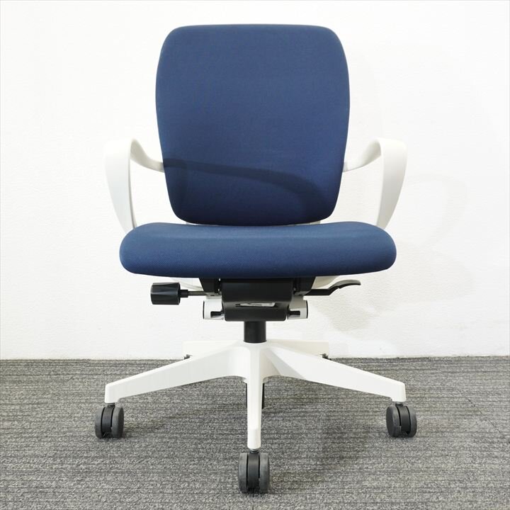 イトーキ フルゴ 肘付 ハイバック ネイビーブルー 特価品（2）