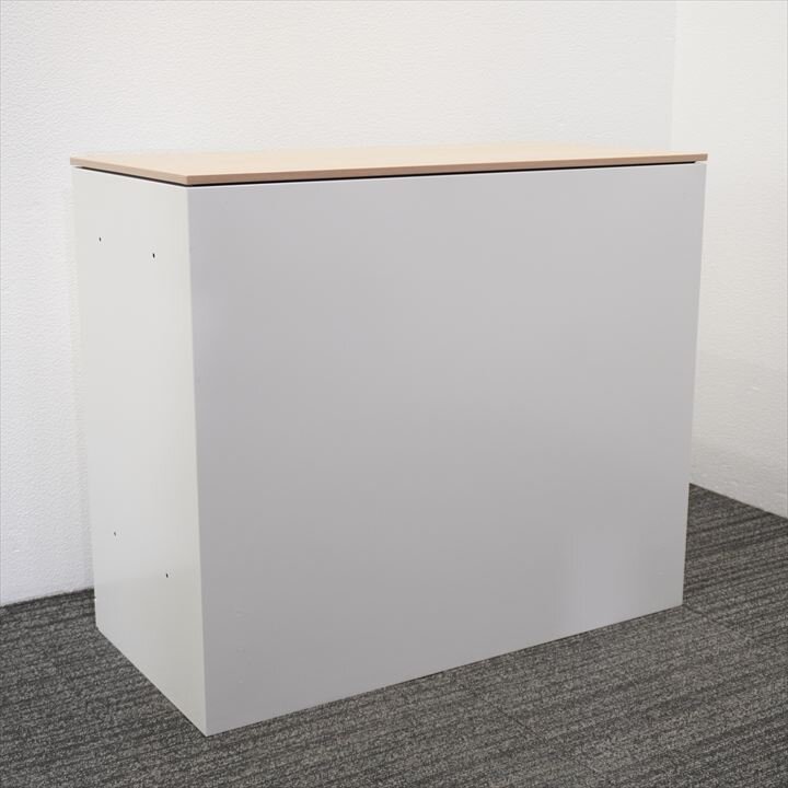 オカムラ レクトライン 2段ラテラル書庫 天板付 H775 ZA75色 特価品