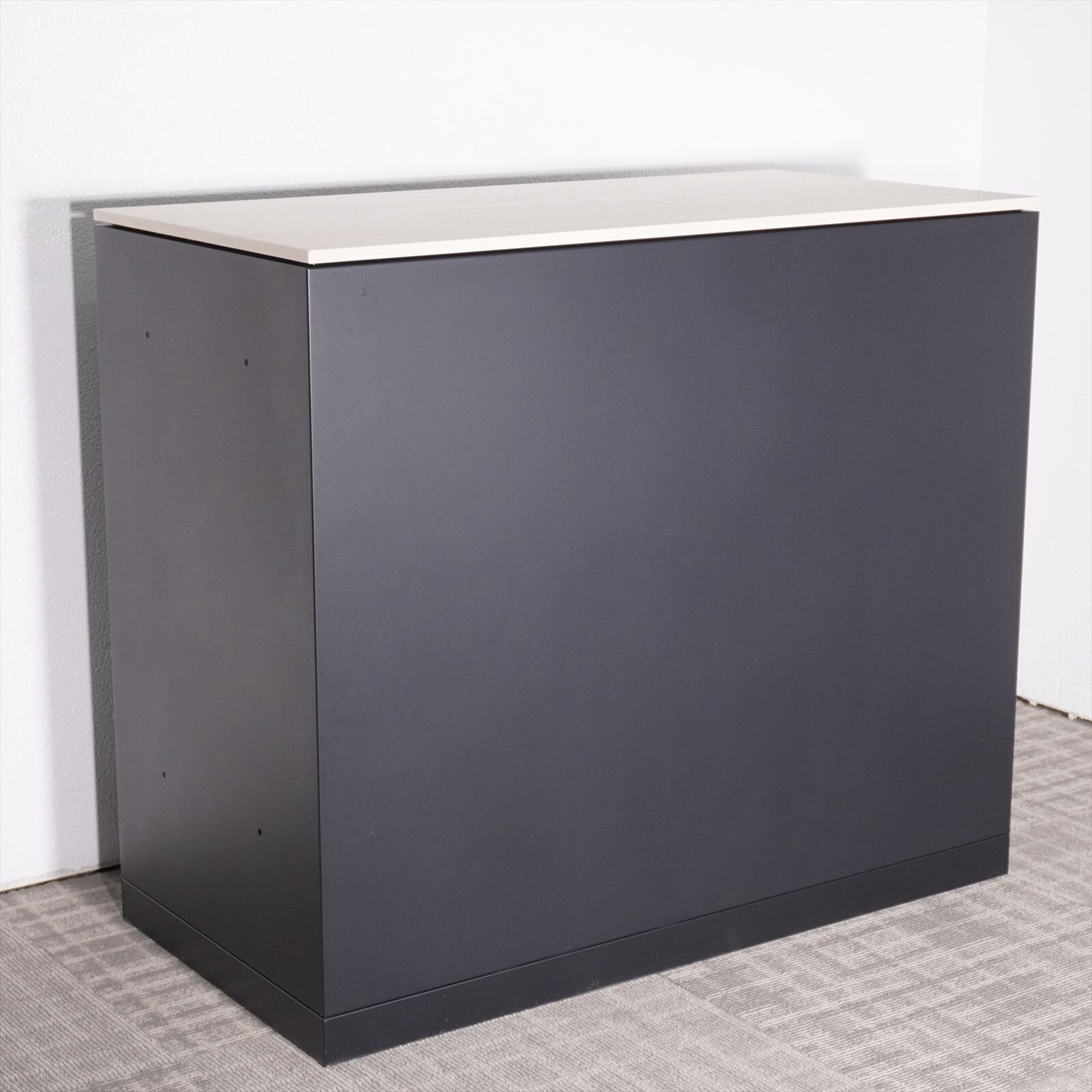 オカムラ レクトライン オープン書庫 天板付 Ｗ900 D450 H775 ZK25色 (ツヤ無し)