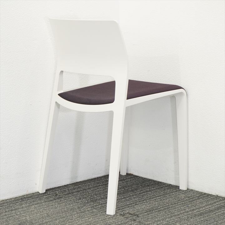 アルペール ジュノ ダイニングチェア パープル／ホワイト