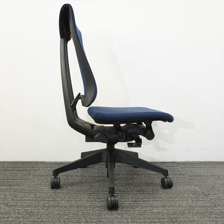 イトーキ セレーオ 肘無し ハイバック クロスバック ネイビーブルー