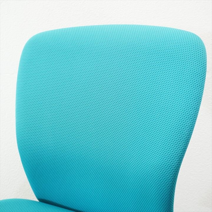 オカムラ スラート 肘無し ブルーグリーン ブラックシェル