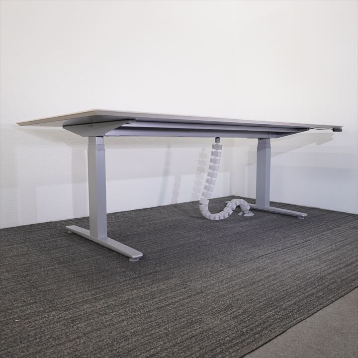 オカムラ スイフト 昇降ミーティングテーブル W2100 D1100 H700-1250