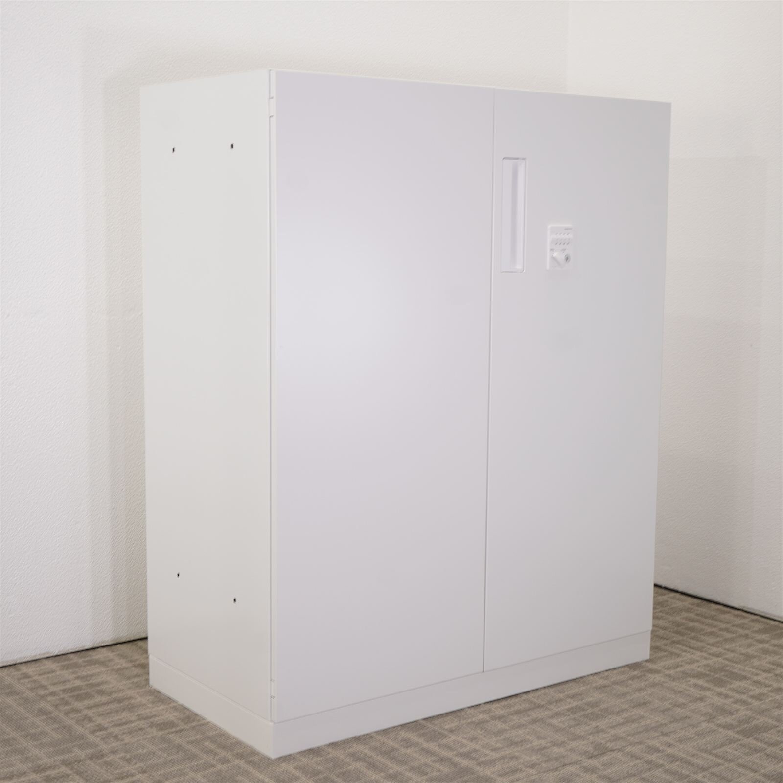 コクヨ エディア ダイヤル式両開き書庫 H1110 ホワイト