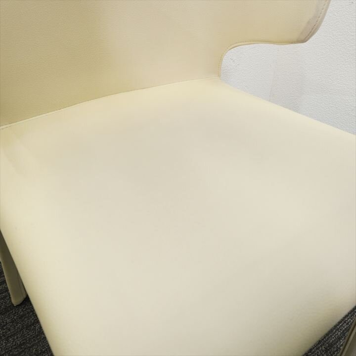 カッシーナ・イクスシー 367 HORA オラ アームチェアー アイボリー 革