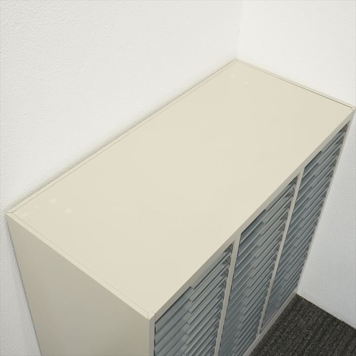 コクヨ 整理庫 ３列１８段 オープントレー W880 D400 H880 特価品（2）