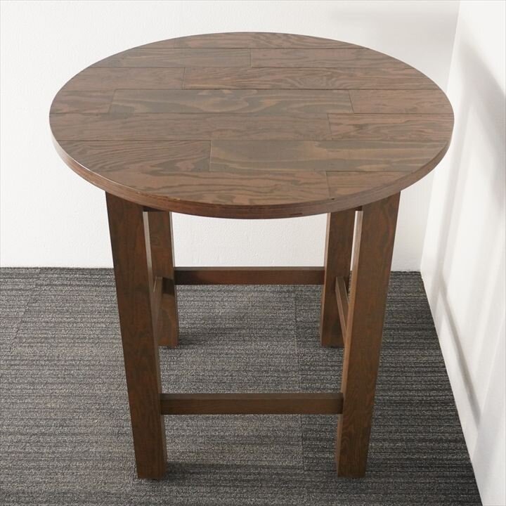 木製丸ハイテーブル Φ1000 H1050 (1)