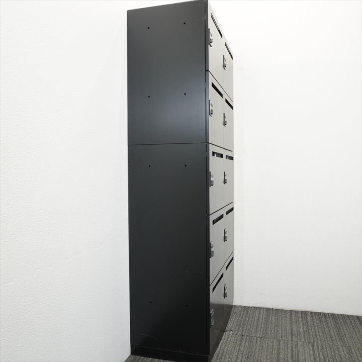 【2021年製】コクヨ イノン ダイヤル式10人用モバイルロッカー H1910 ブラック