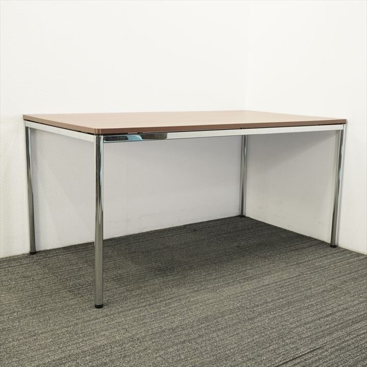 オカムラ トレッセＲ ミーティングテーブル W1500 D800 H720 ネオウッドダーク