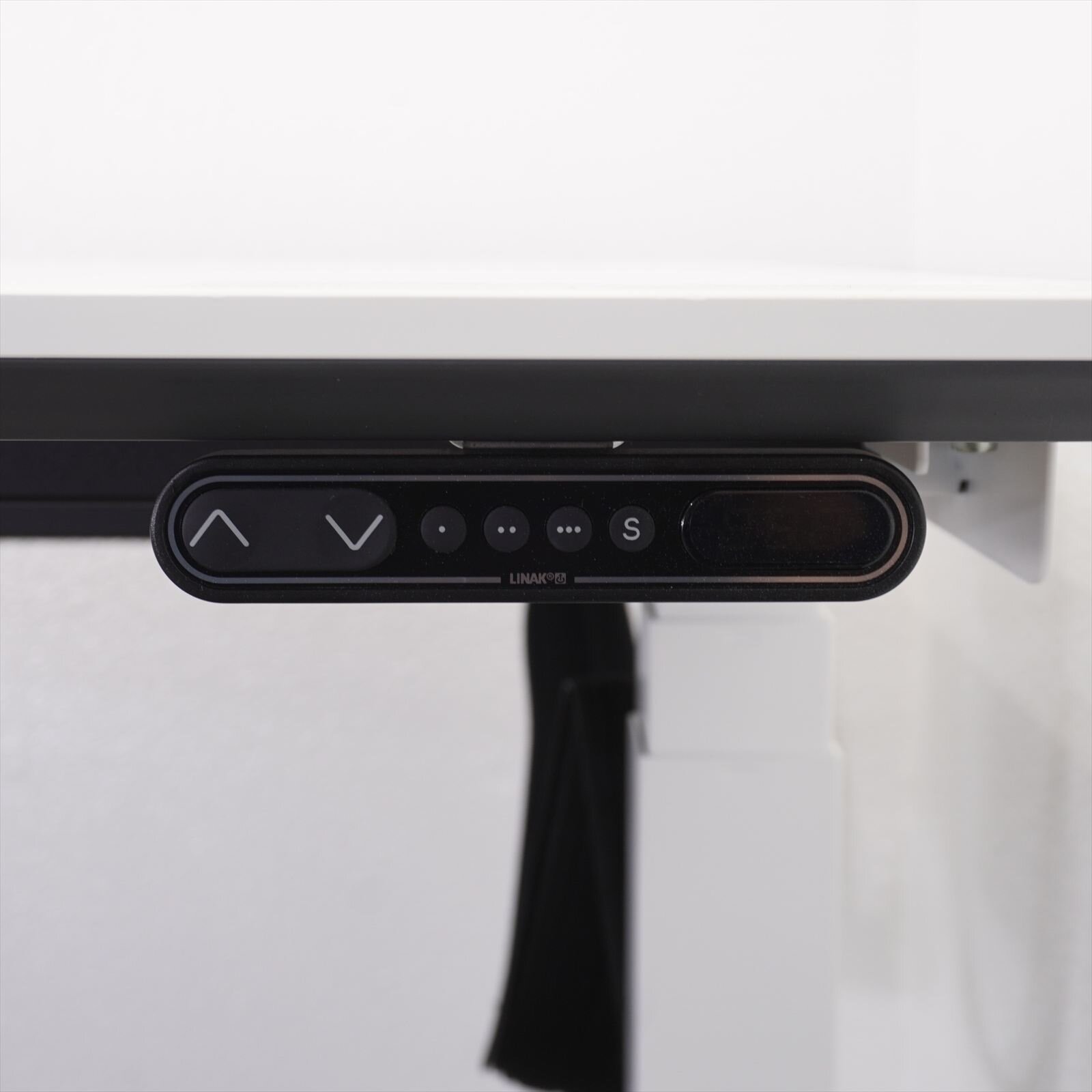コクヨ シークエンス スタンダートテーブル 昇降デスク 配線ダクト黒 W1750 D860 H630-1290 ホワイト 特価品