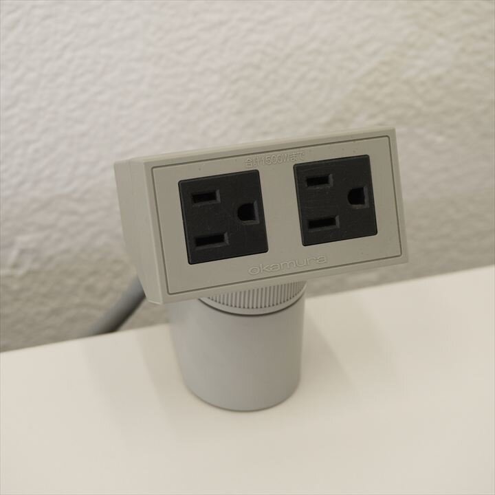 オカムラ 電源コンセントユニット 2口タイプ