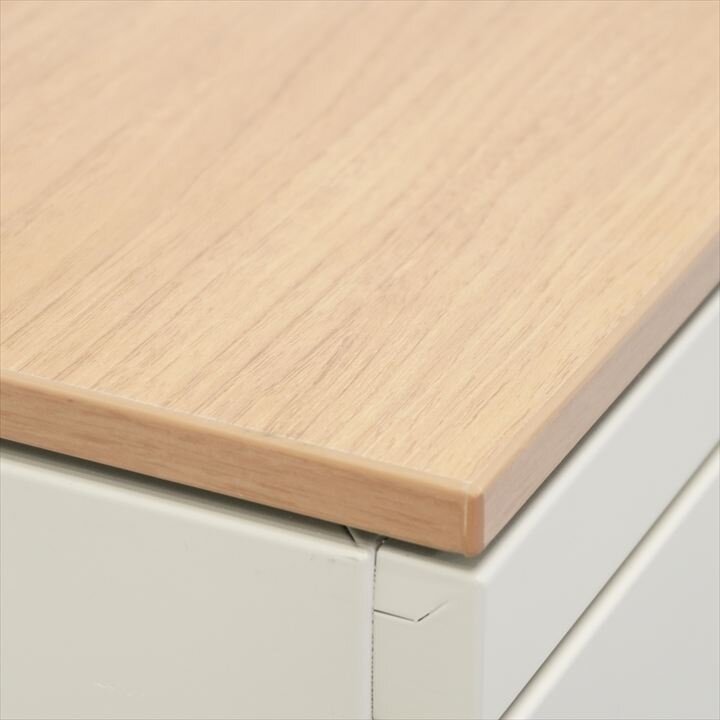 オカムラ レクトライン 2段ラテラル書庫 ネオウッドミディアム天板付 H775 Z13色