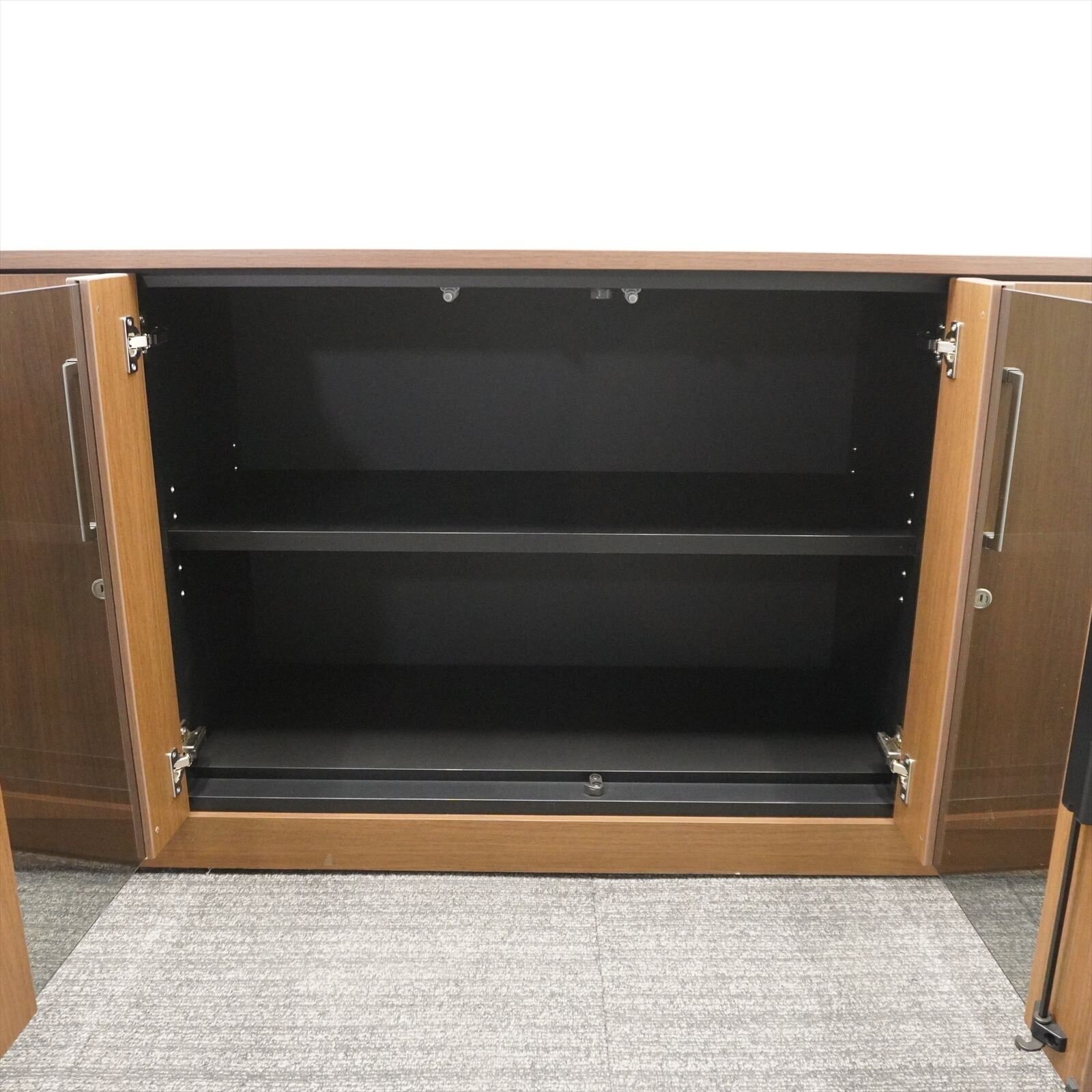 オカムラ EX-F300 木製サイドボード W1840 D450 H725