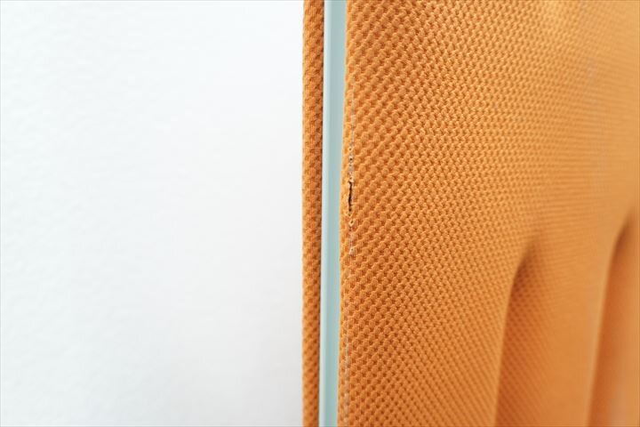 オカムラ マッフル フリースタンディングパネル Rパネル 可動脚 W1230 D540 H1700 オレンジ 特価品(2)