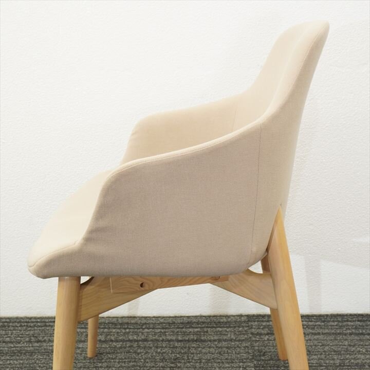 相合家具 ケイク２ ミーティングチェアー ベージュ