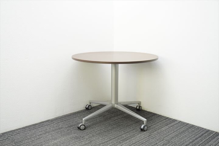 イトーキ DE 丸テーブル Φ900 H700 ファインウィールナットD